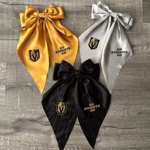 Las Vegas Golden Knights VGK Satin Bows